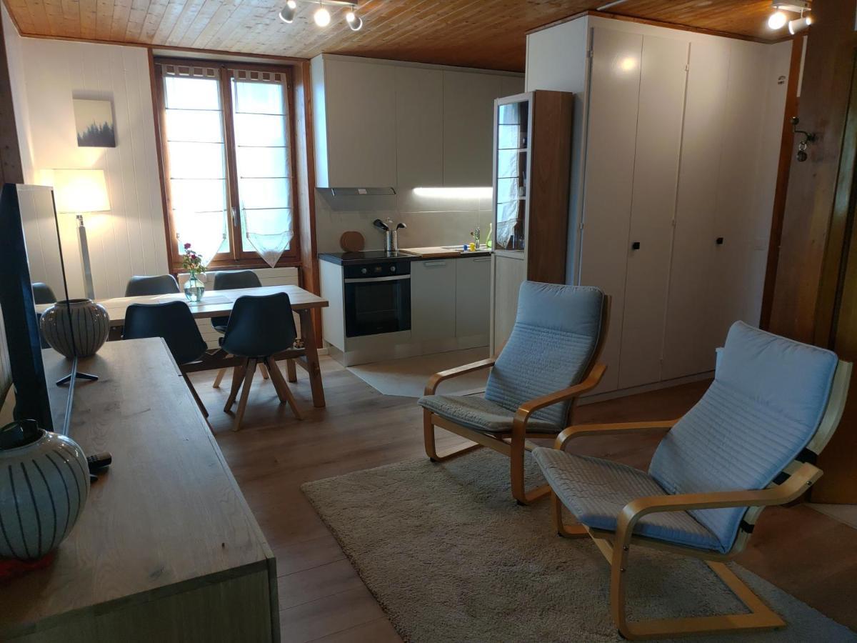 Studio Au Calme, Vue Imprenable Sur La Vallee Leysin Eksteriør bilde